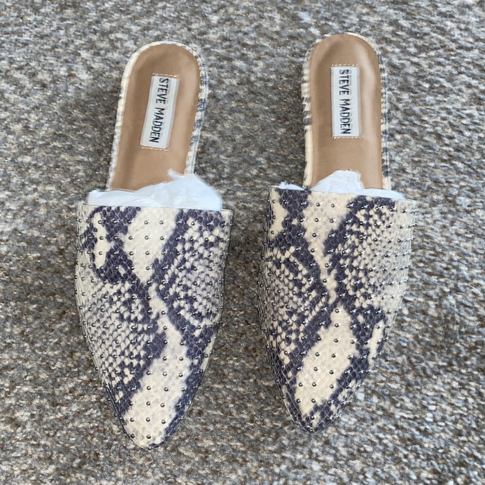 Steve Madden Snake Skin Mules